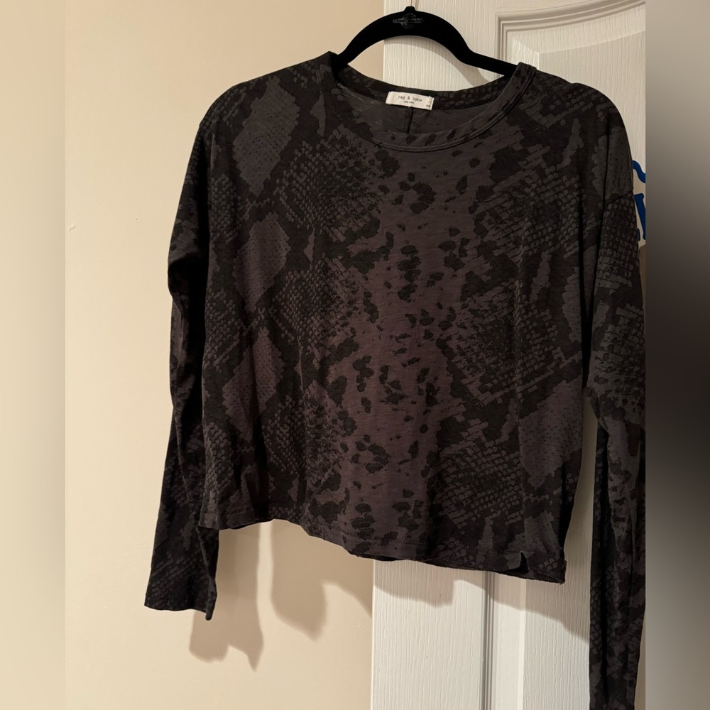 Rag and Bone Lightly Cropped Long Sleeve